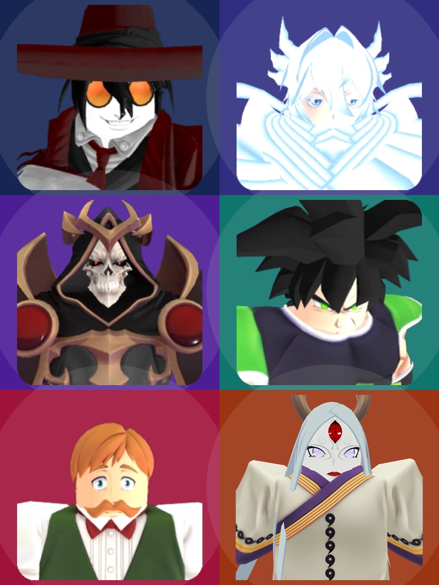 Anime Vanguards: Unidades
