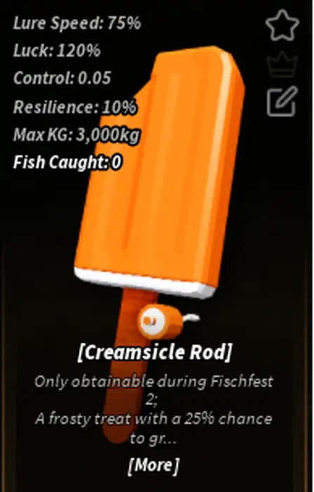 Creamsicle Rod