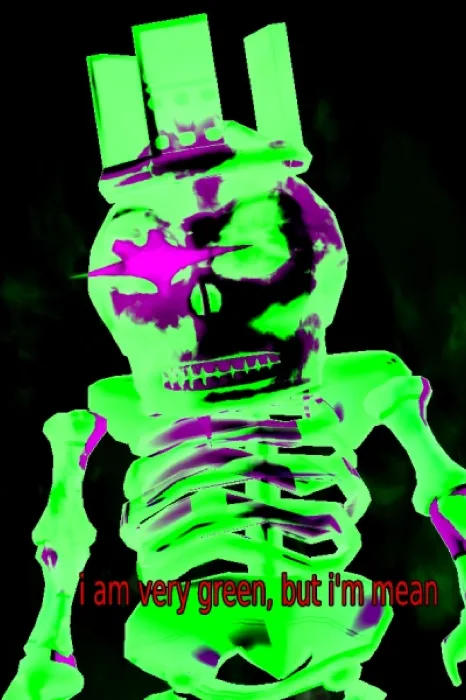 Evil Green Skeleton 1x1x1x1