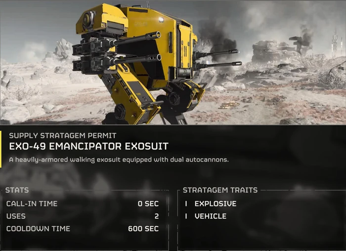 Exo 49 Emancipator Exosuit