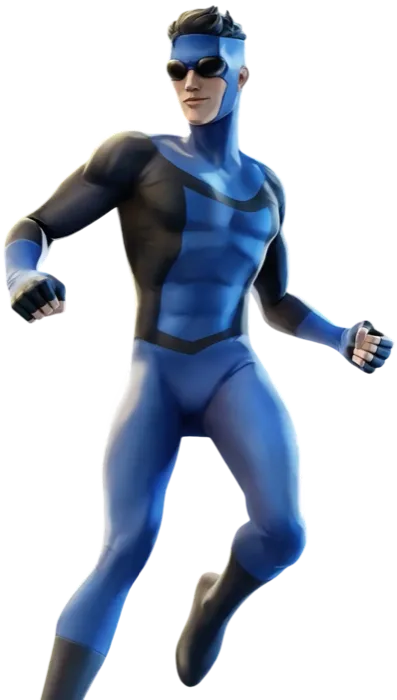 Invincible Black Blue Suit