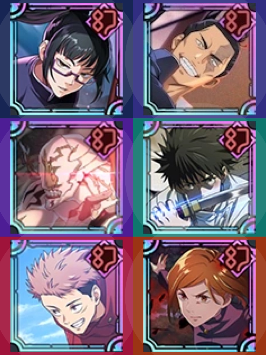 Jujutsu Kaisen Phantom Parade: Personagens