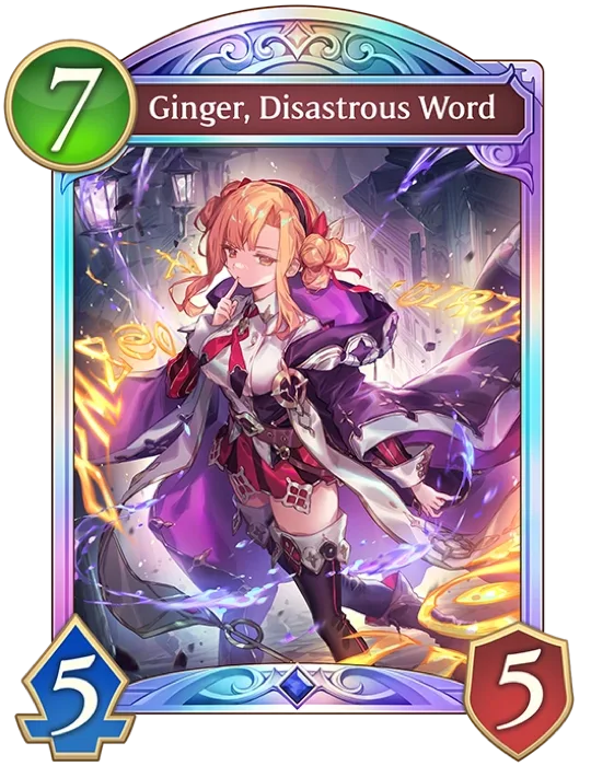 Ginger Disastrous Word