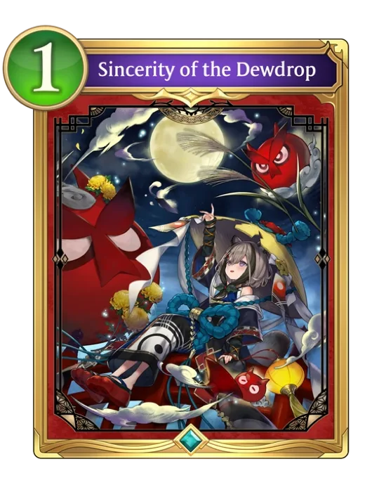 Sincerity Of The Dewdrop