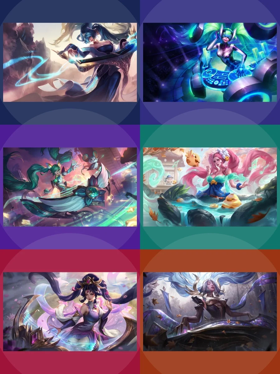 Sona: Skins e Chromas