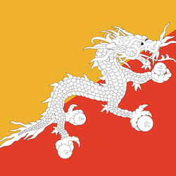 Flag Of Bhutan
