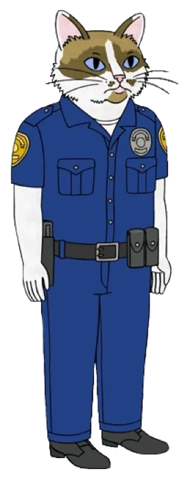 Officer Meow Meow Fuzzyface