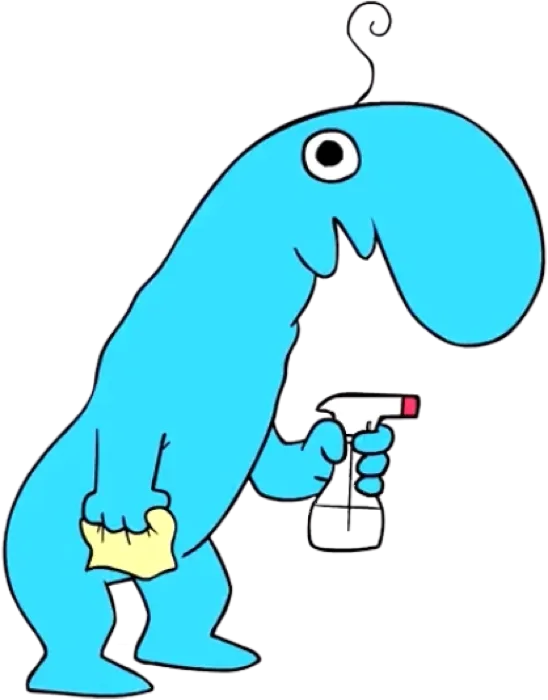 Blue Janitor Dude