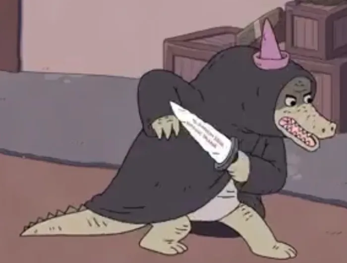 Crocodile With Robe