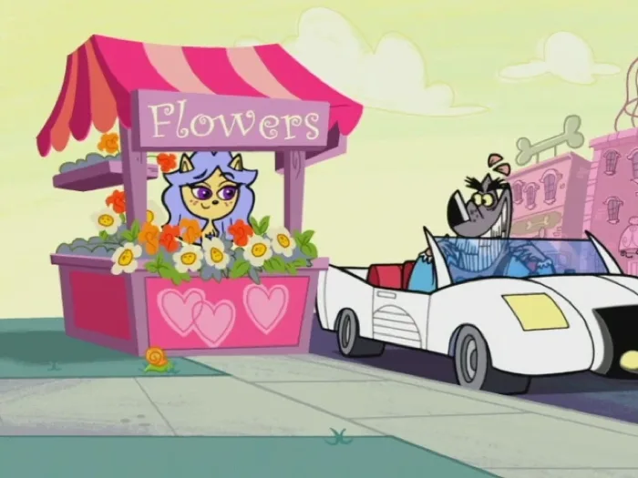 Flower Stand Cat