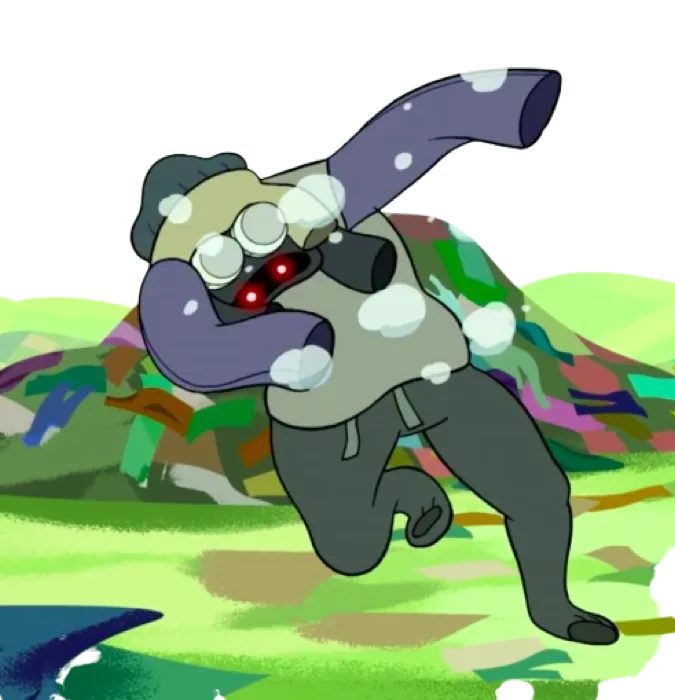 Laundry Monster With Goggles